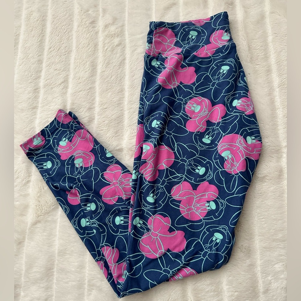 LuLaRoe Minnie Mouse Disney Leggings OS